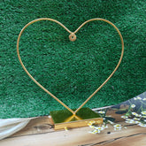 10 INCH HEART SHAPE HANGING METAL HOOP STAND